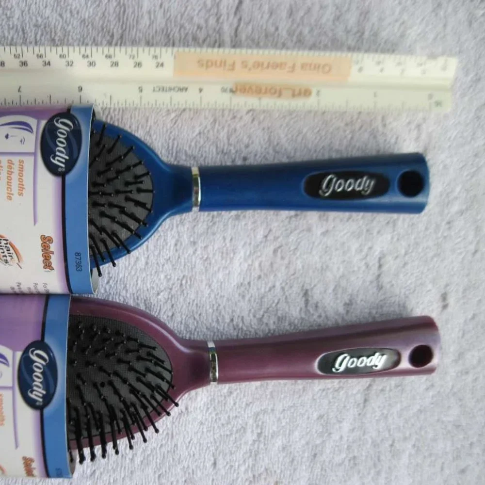 Goody Select Smoothes Cushion Short Mid Length Hair Brush 2000 Sparkly Plastic